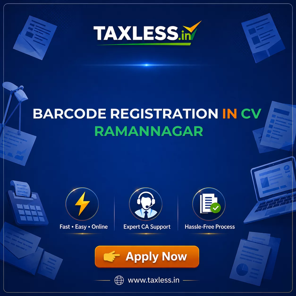 Barcode Registration in Cv Ramannagar