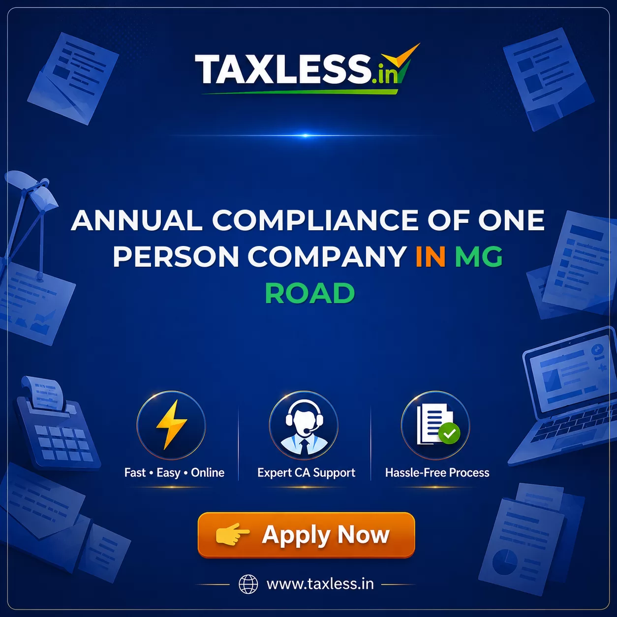 Annual Compliance Of One Person Company in Mg Road