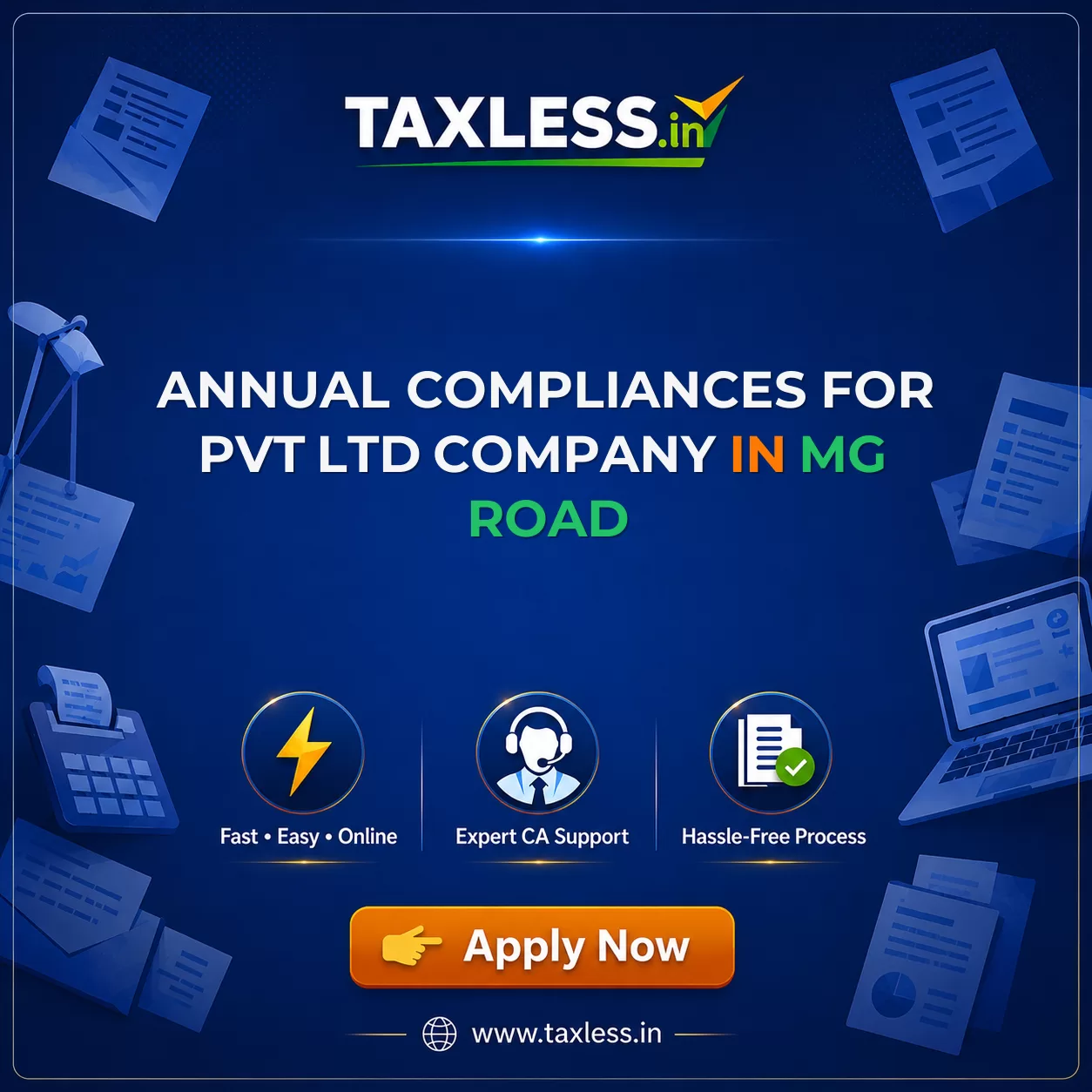 Annual Compliances For Pvt Ltd Company in Mg Road