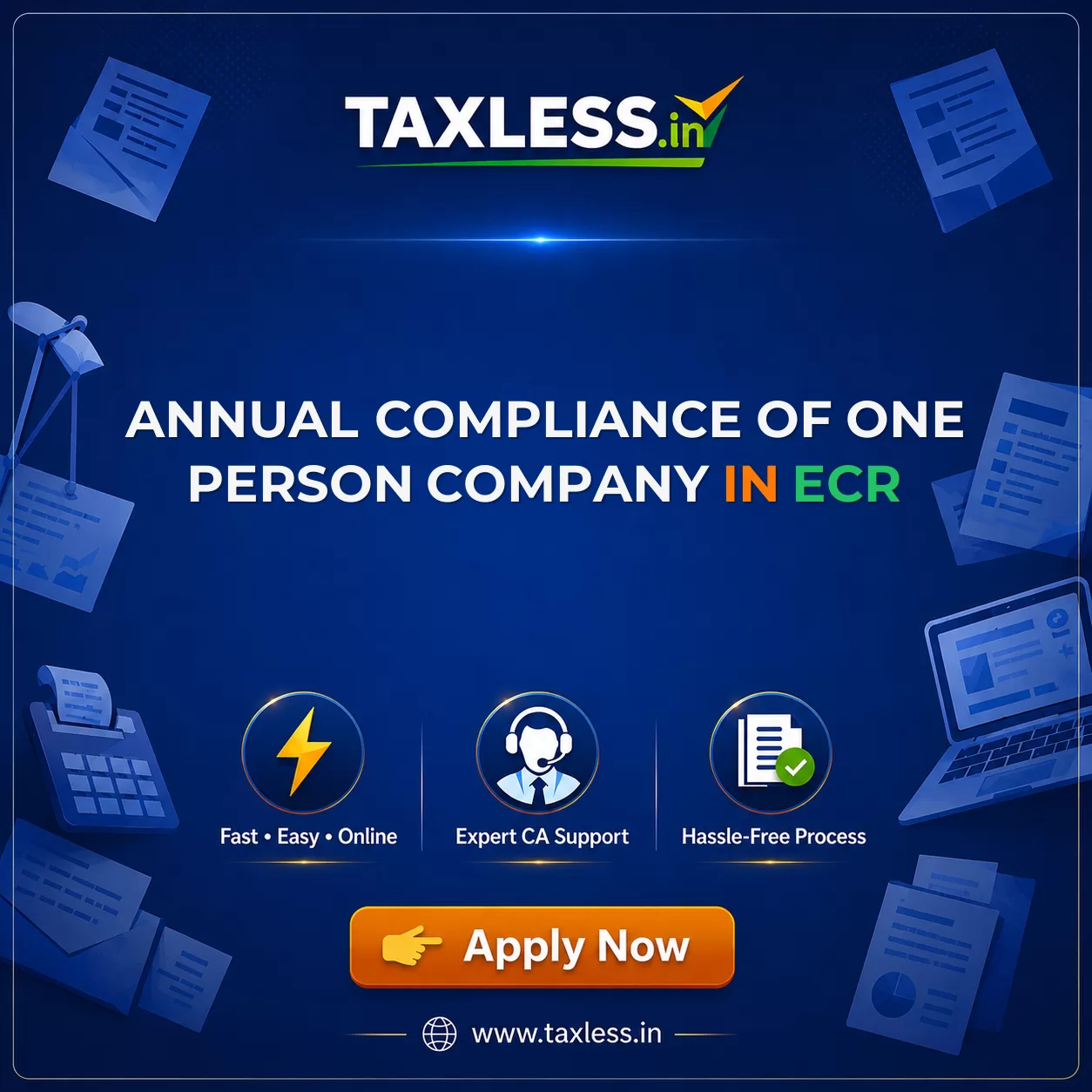 Annual Compliance Of One Person Company in Ecr