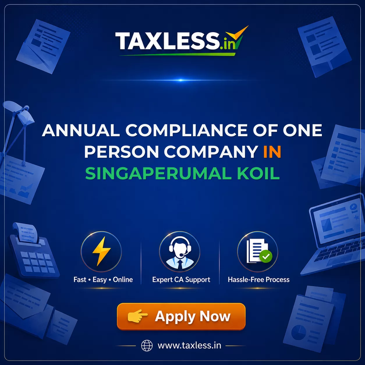 Annual Compliance Of One Person Company in Singaperumal Koil