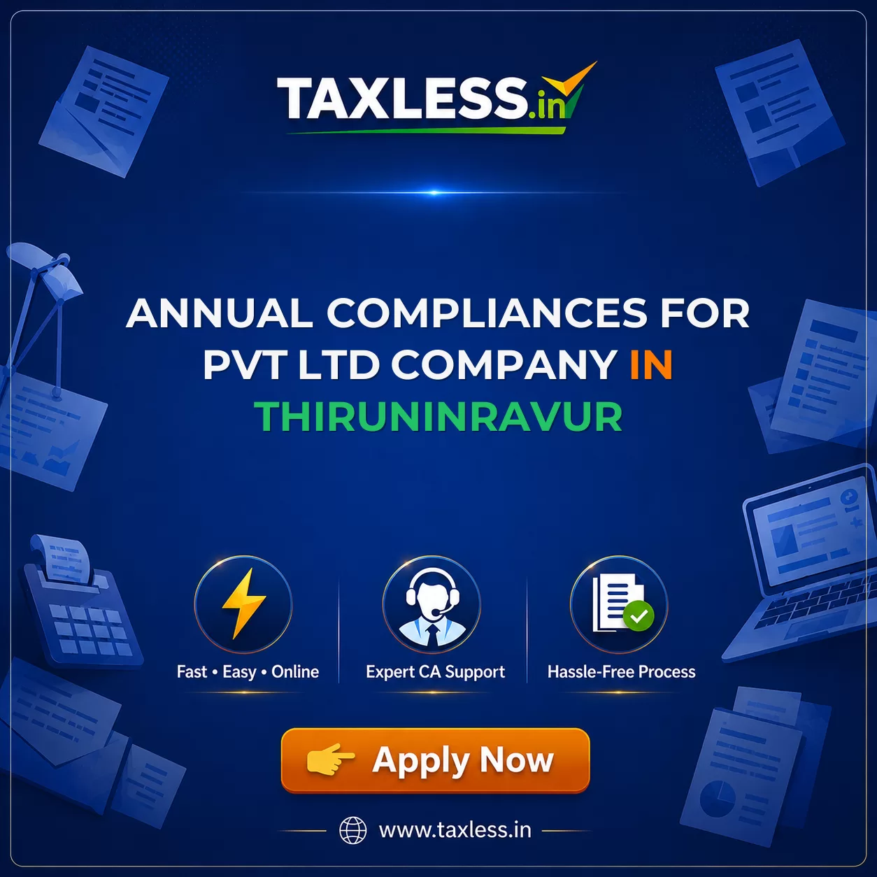 Annual Compliances For Pvt Ltd Company in Thiruninravur