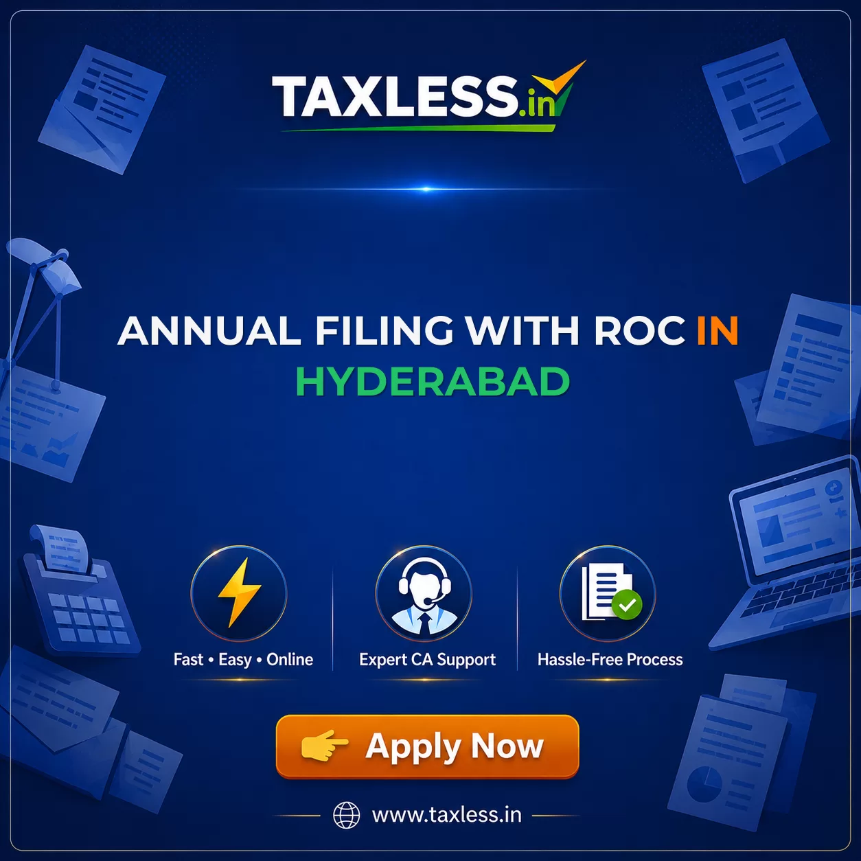 Annual Filing With ROC in Hyderabad