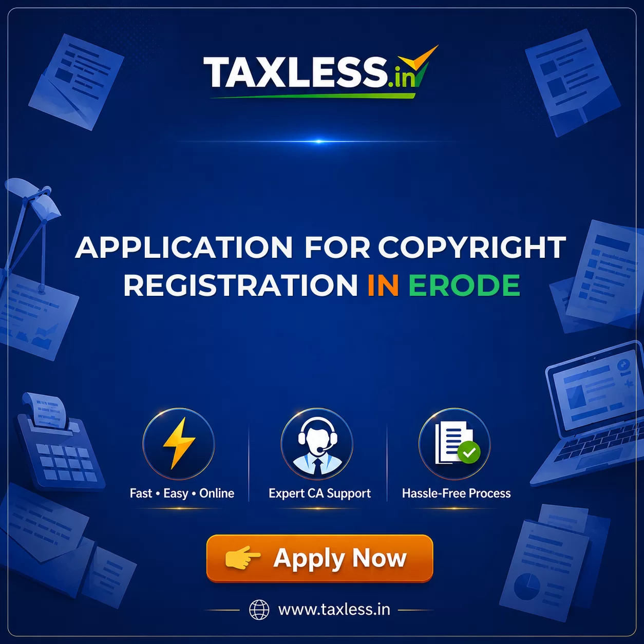 Application For Copyright Registration in Erode