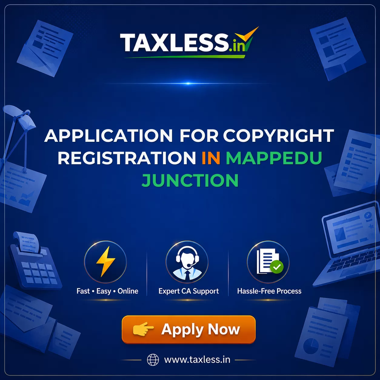 Application For Copyright Registration in Mappedu Junction