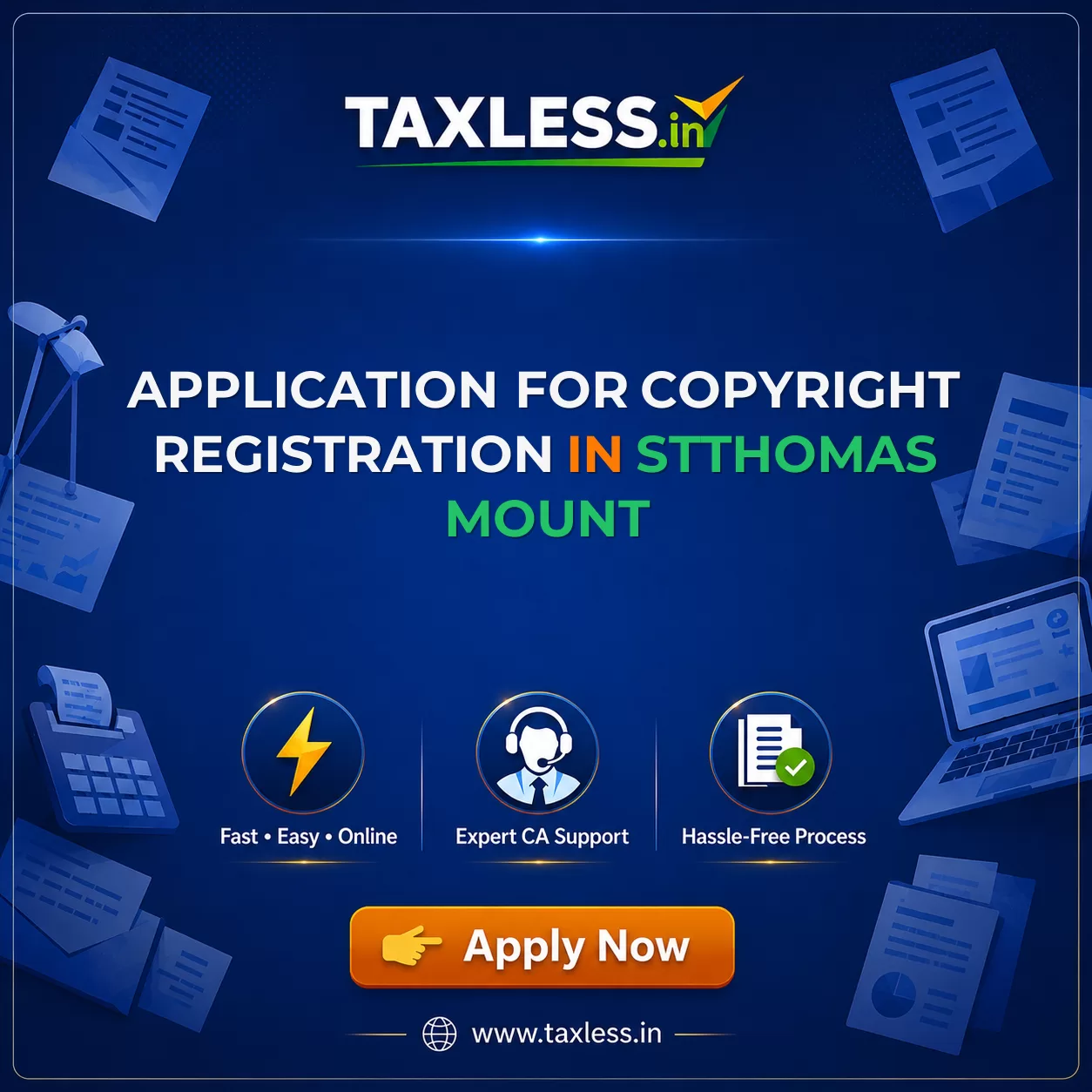 Application For Copyright Registration in Stthomas Mount