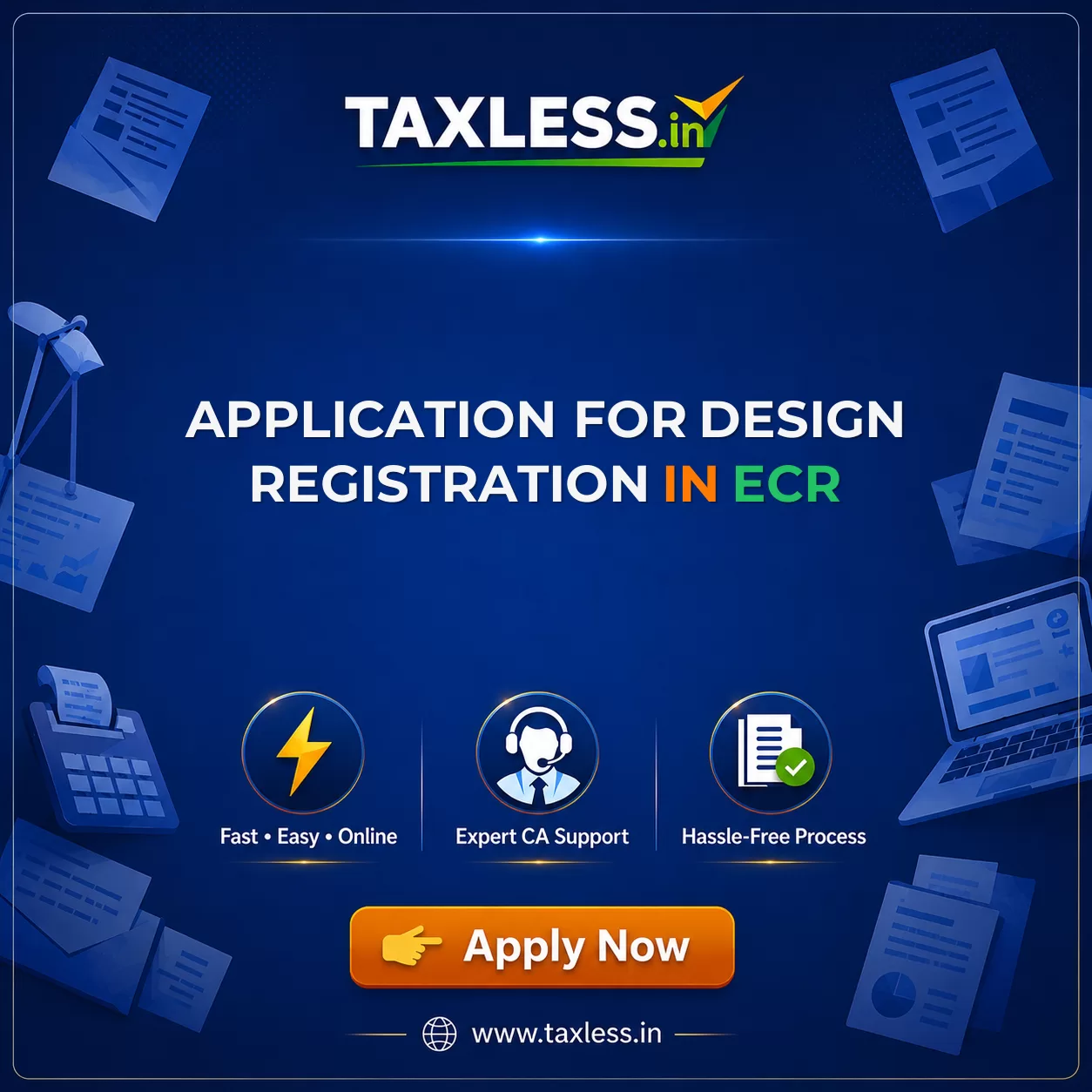 Application For Design Registration in Ecr