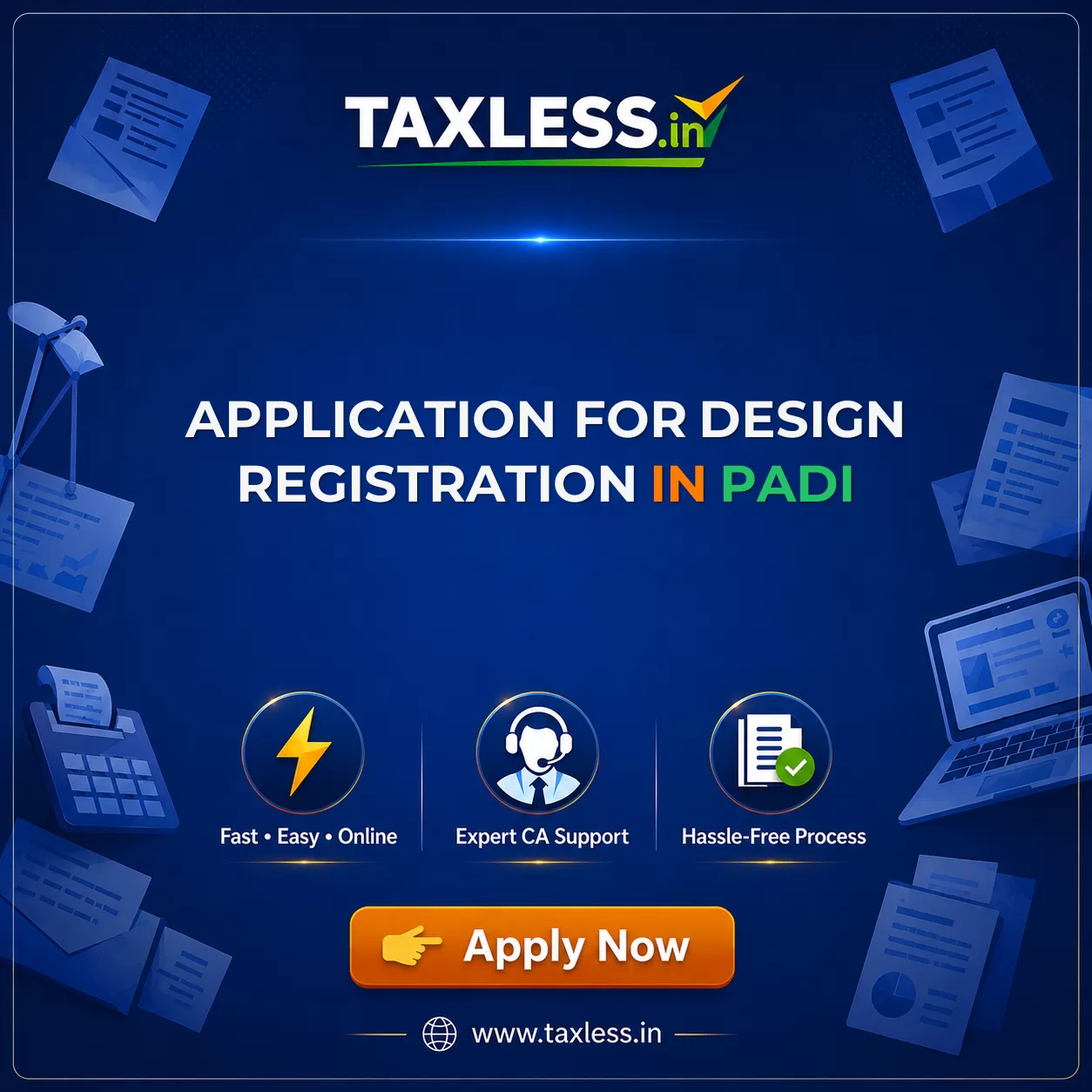 Application For Design Registration in Padi