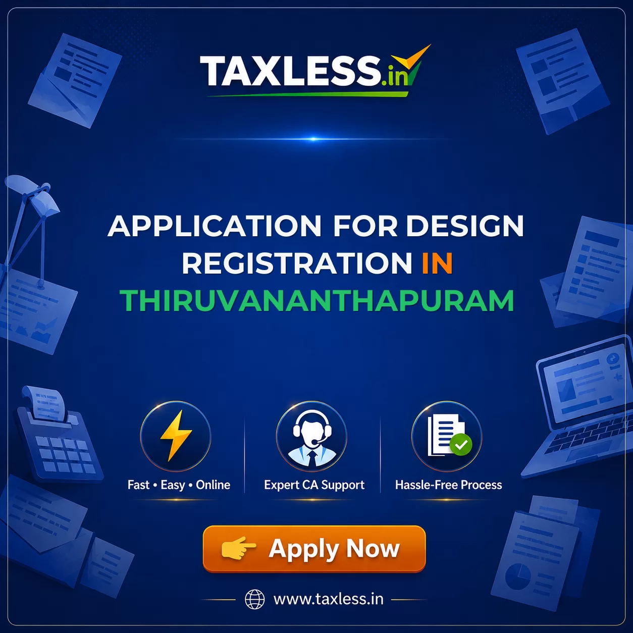 Application For Design Registration in Thiruvananthapuram
