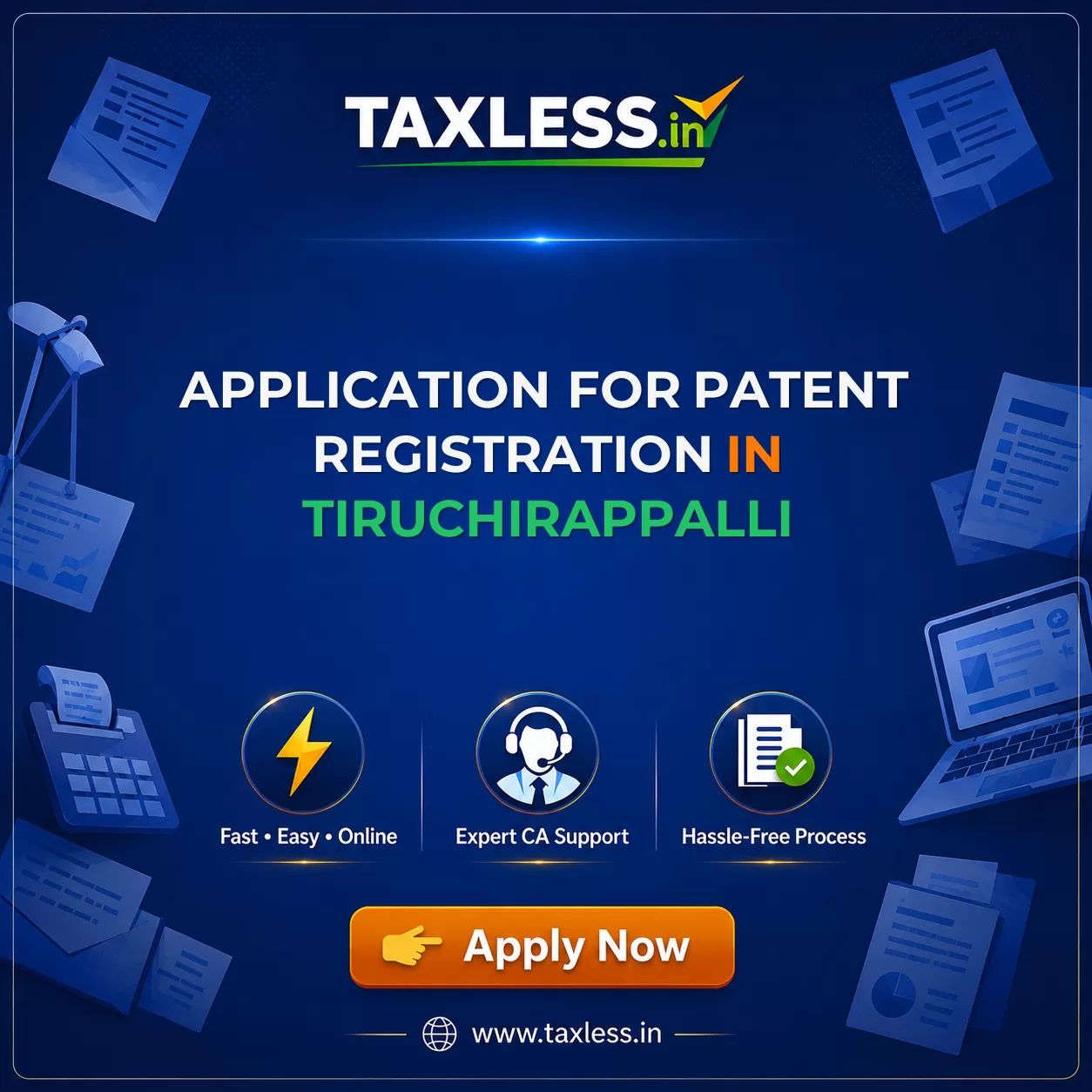 Application For Patent Registration in Tiruchirappalli