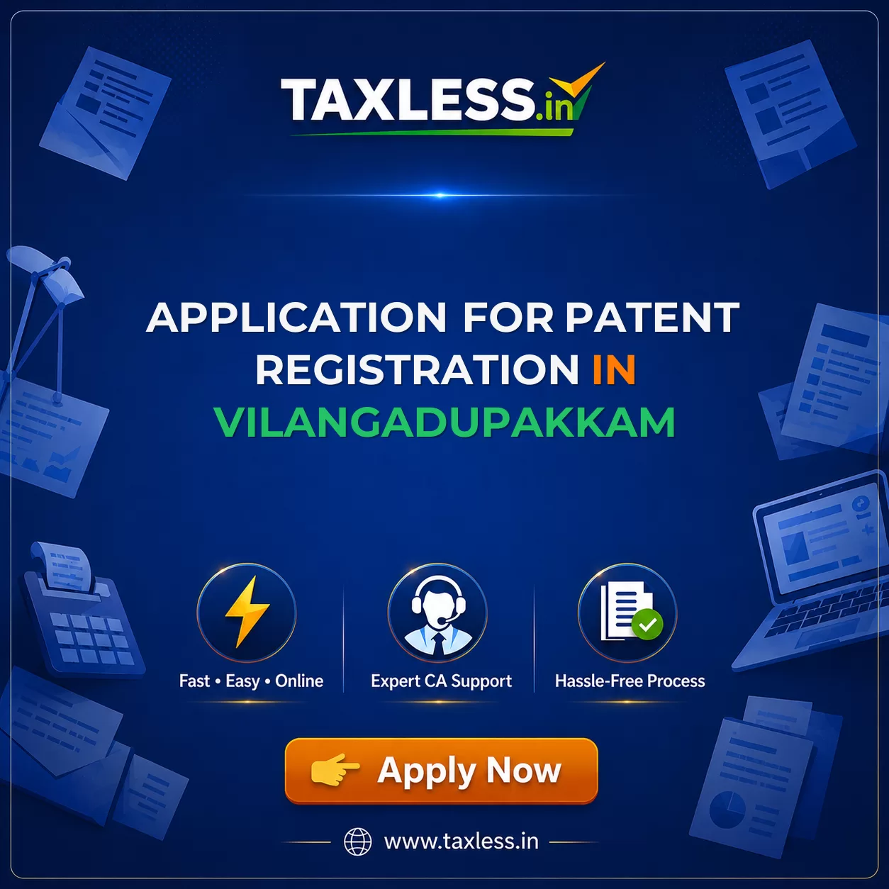 Application For Patent Registration in Vilangadupakkam