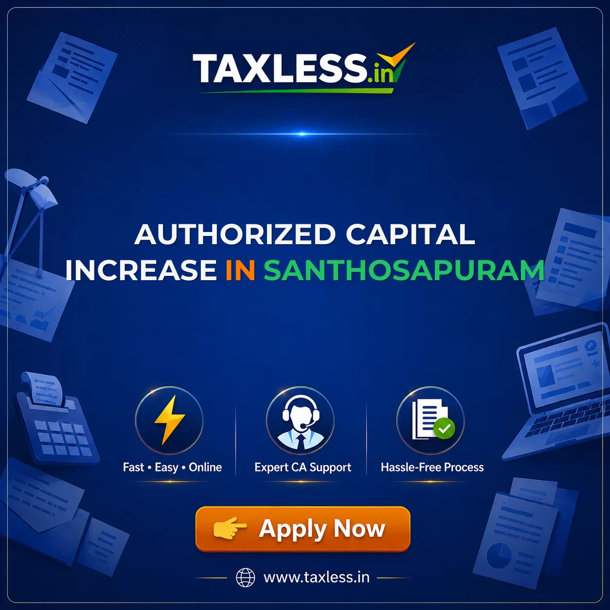 Authorized Capital Increase in Santhosapuram