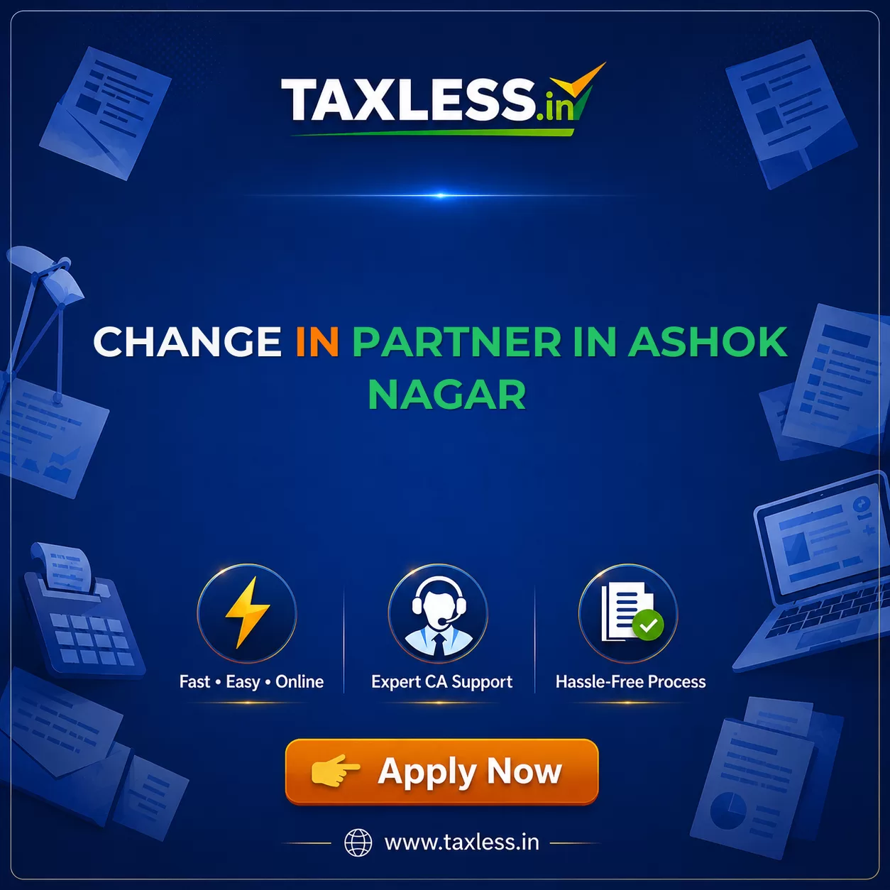 Change In Partner in Ashok Nagar
