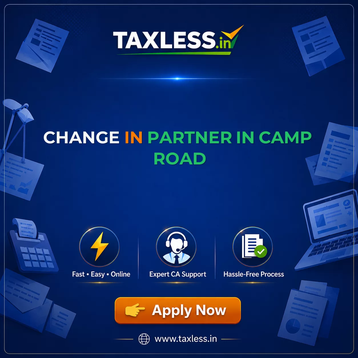 Change In Partner in Camp Road