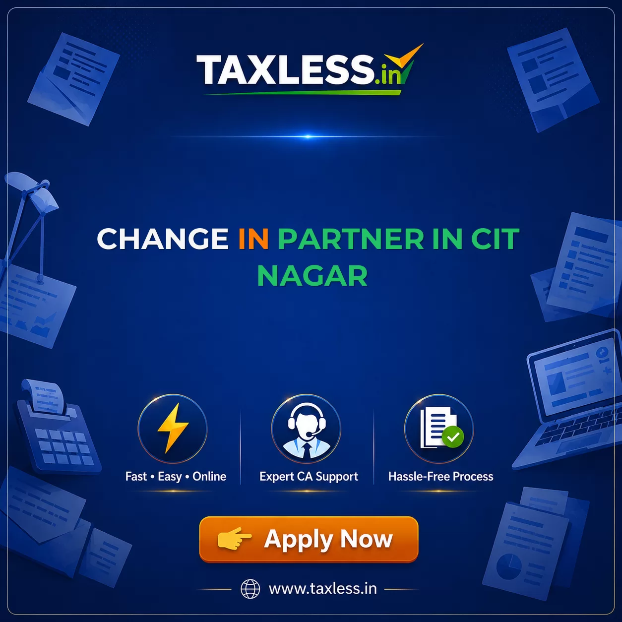 Change In Partner in Cit Nagar