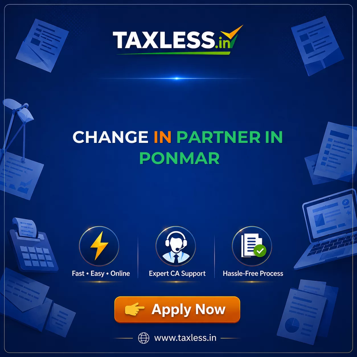 Change In Partner in Ponmar