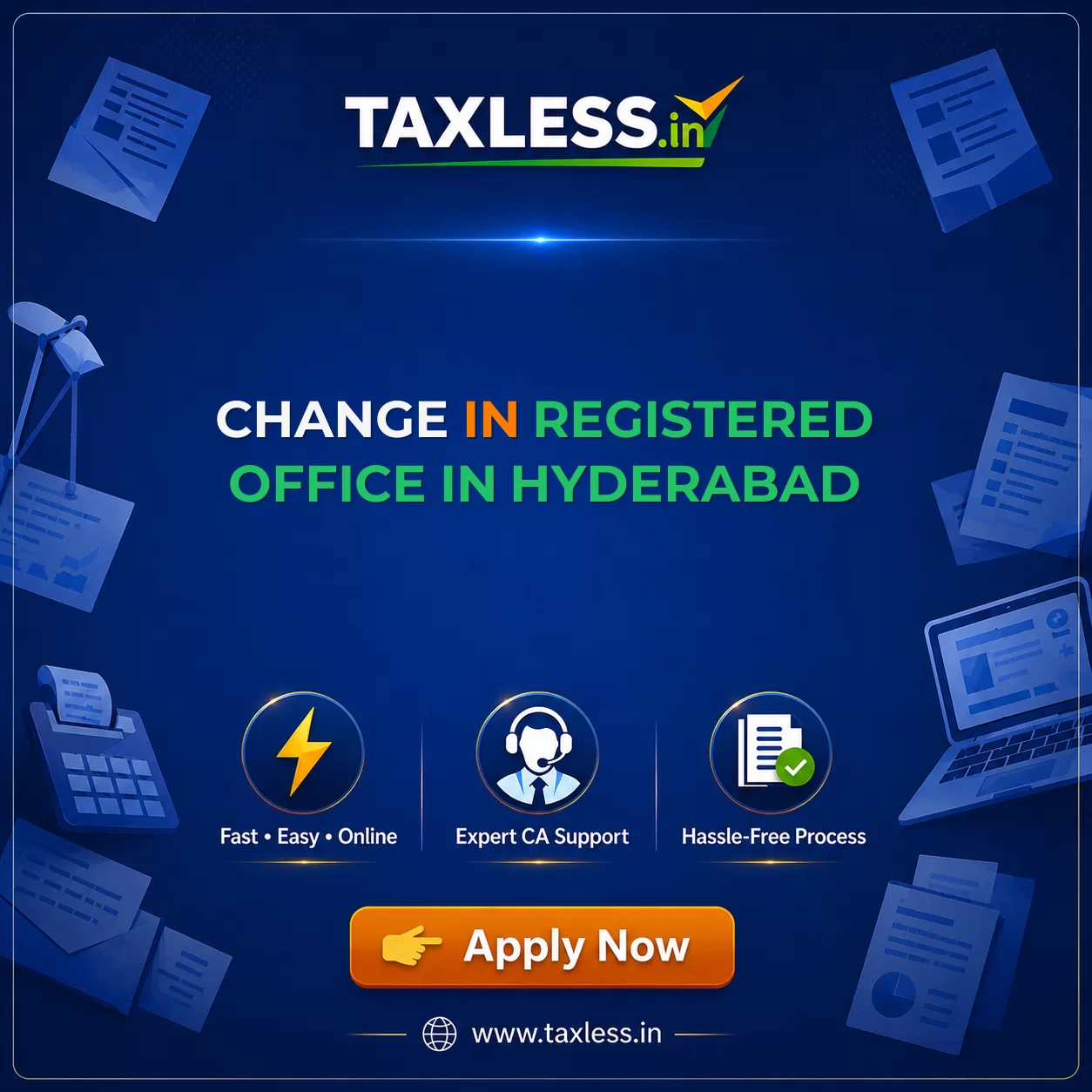 Change In Registered Office in Hyderabad