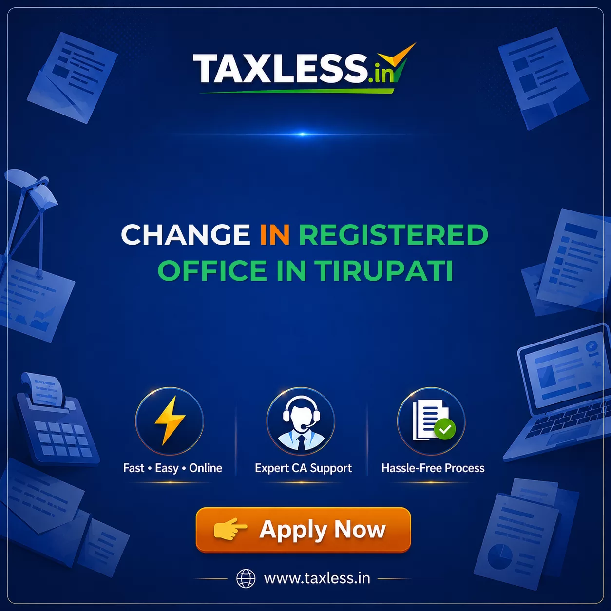 Change In Registered Office in Tirupati