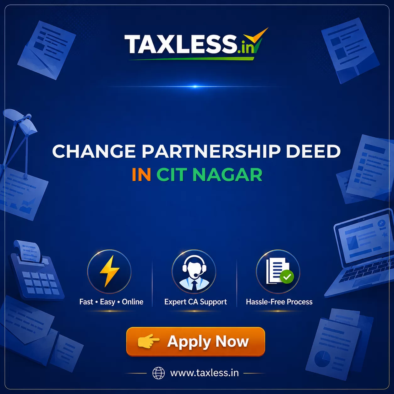 Change Partnership Deed in Cit Nagar