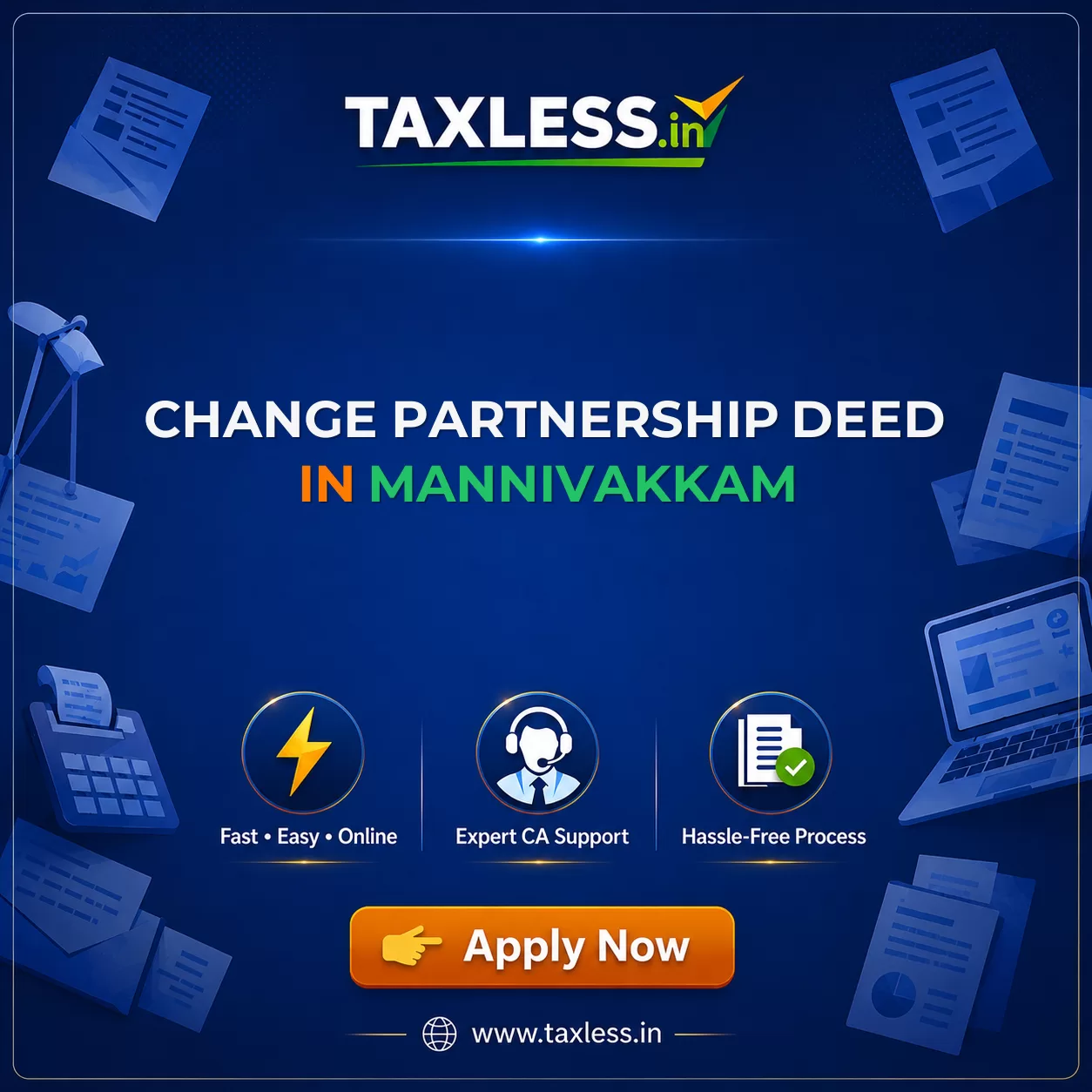 Change Partnership Deed in Mannivakkam