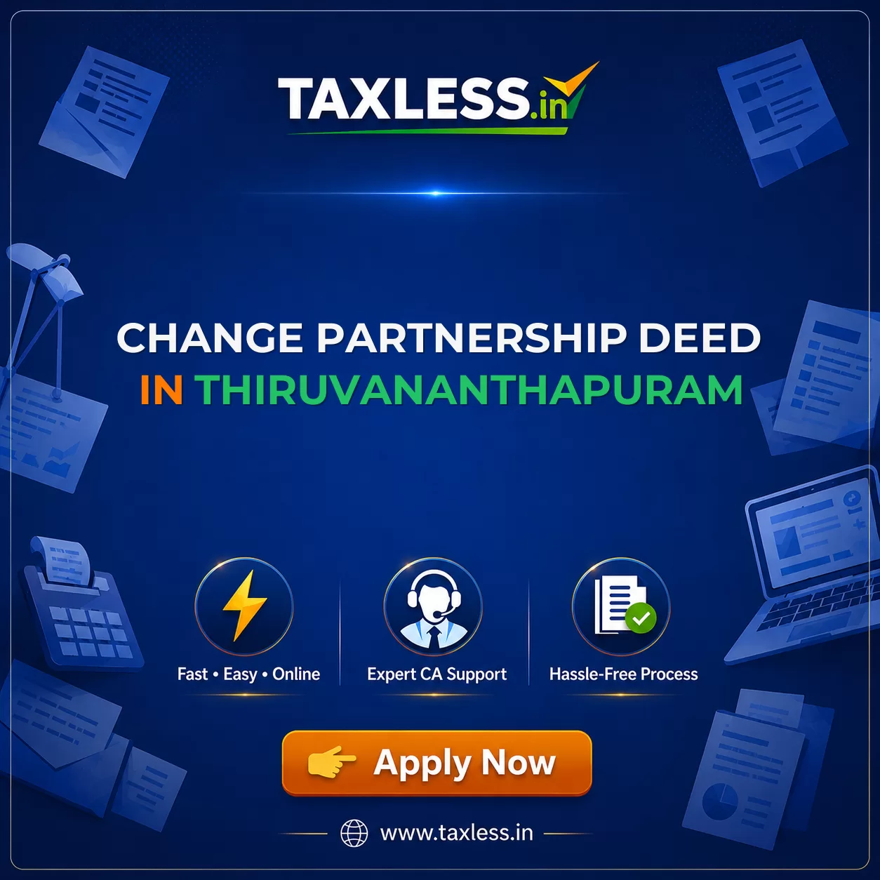 Change Partnership Deed in Thiruvananthapuram