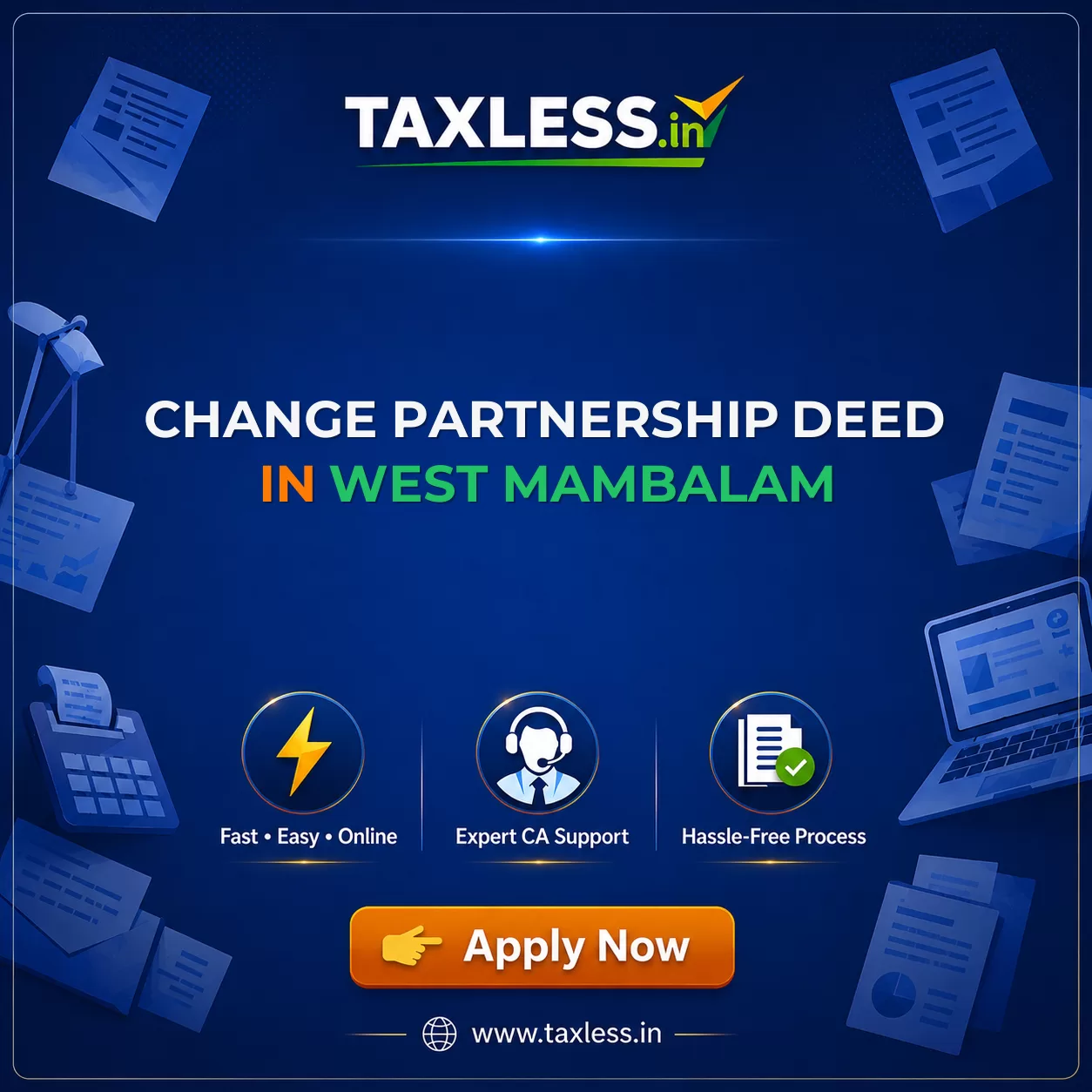 Change Partnership Deed in West Mambalam