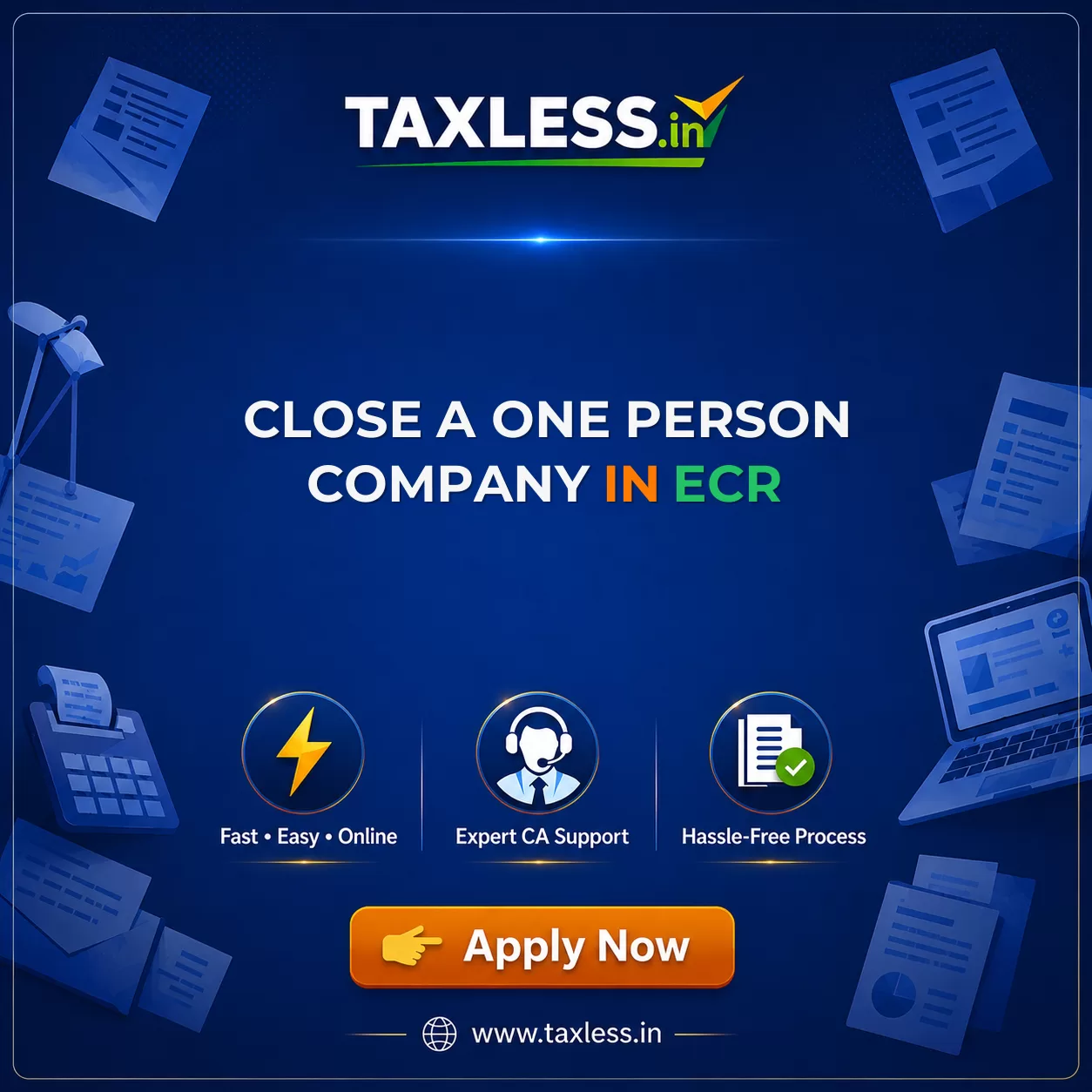 Close A One Person Company in Ecr