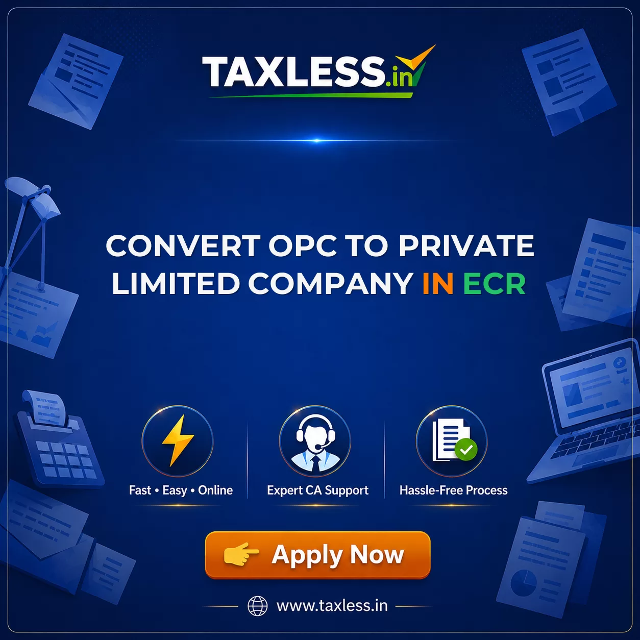 Convert OPC To Private Limited Company in Ecr