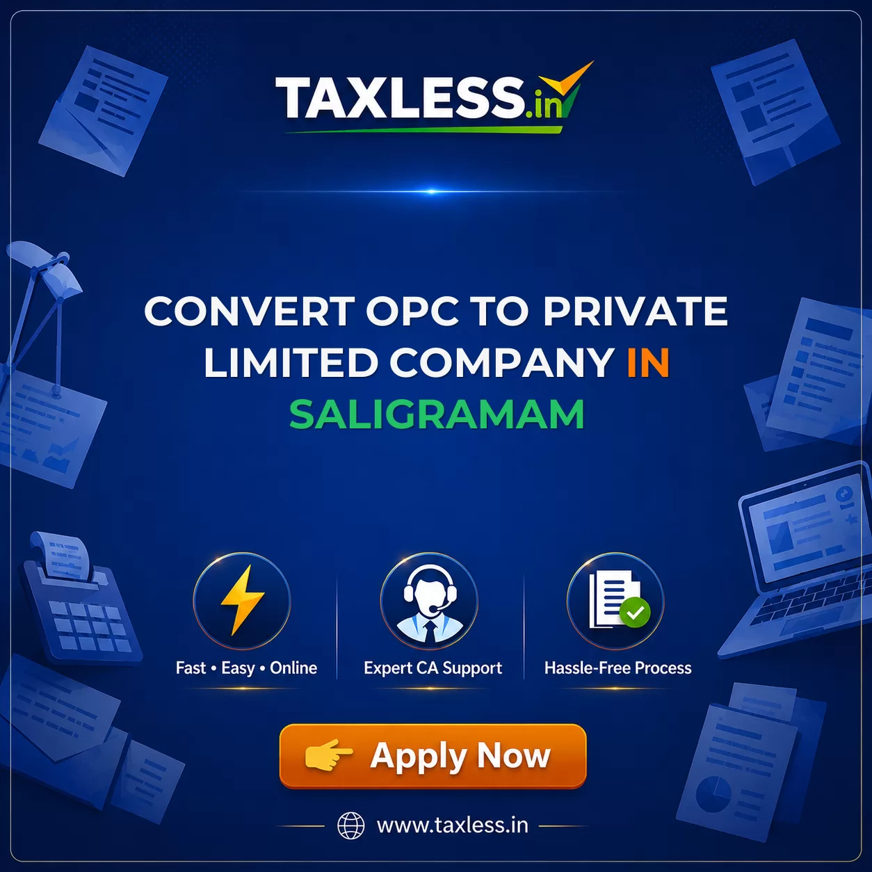 Convert OPC To Private Limited Company in Saligramam