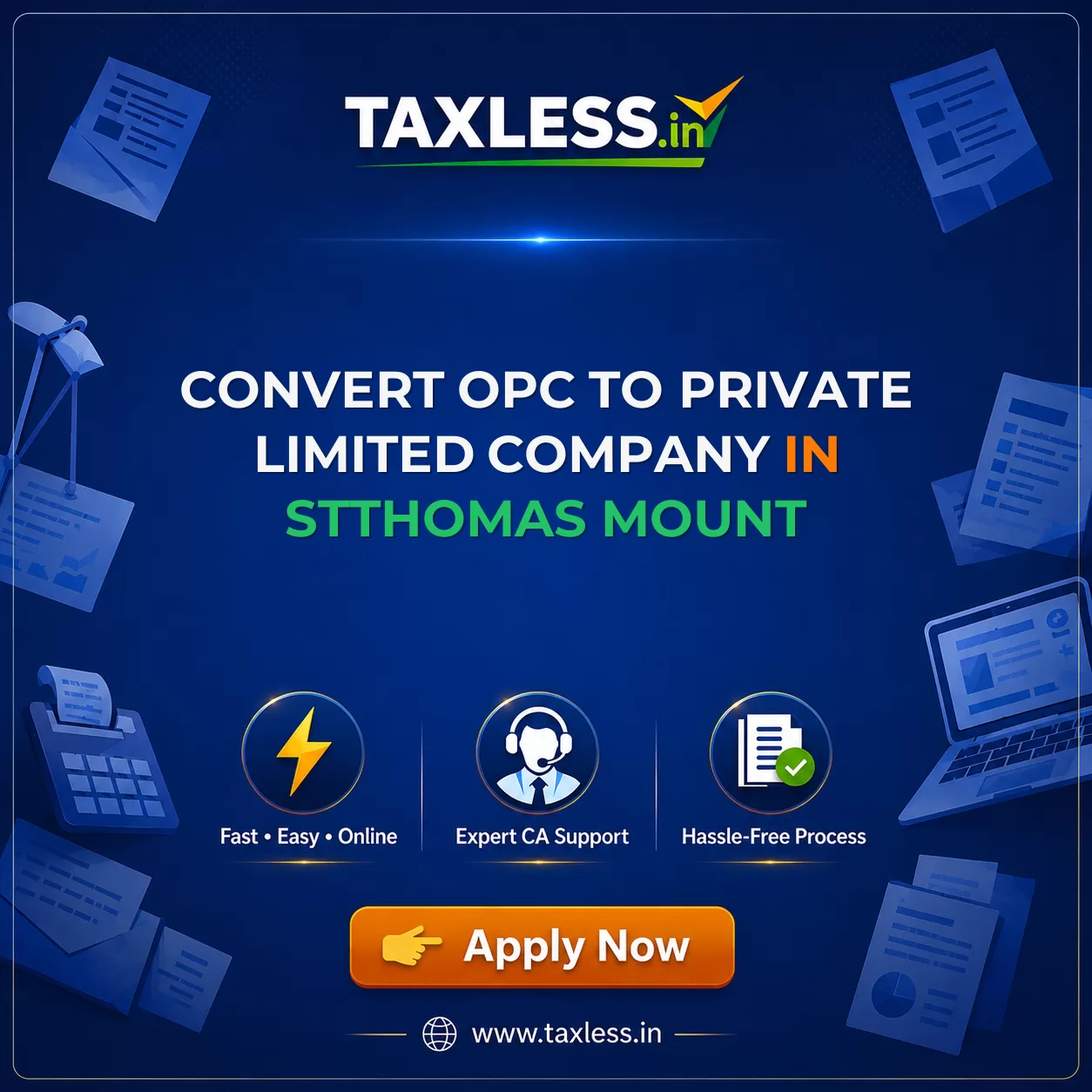 Convert OPC To Private Limited Company in Stthomas Mount