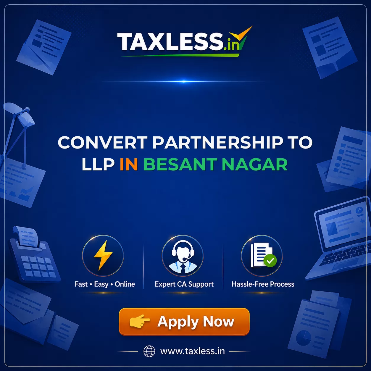 Convert Partnership To LLP in Besant Nagar