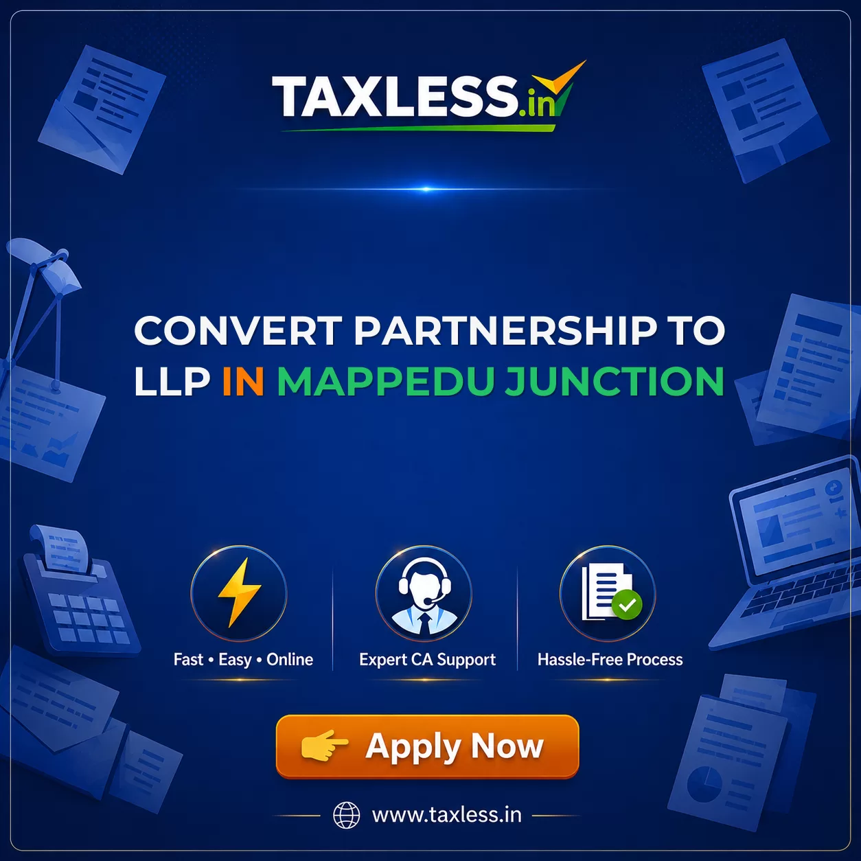 Convert Partnership To LLP in Mappedu Junction