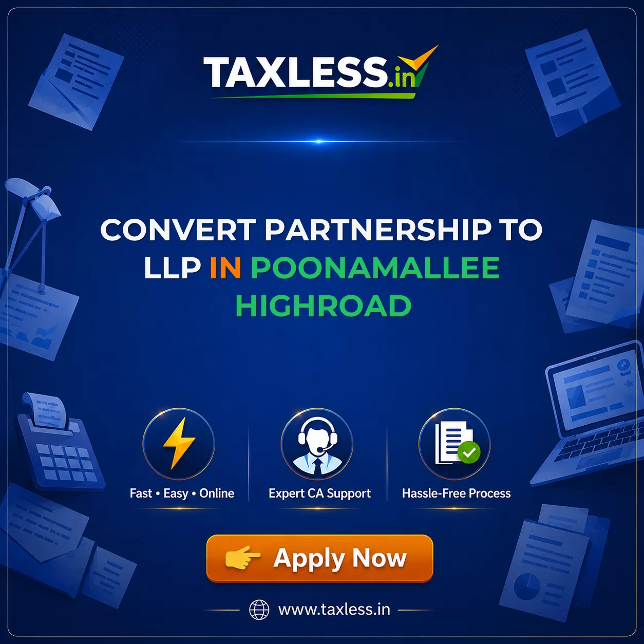 Convert Partnership To LLP in Poonamallee Highroad