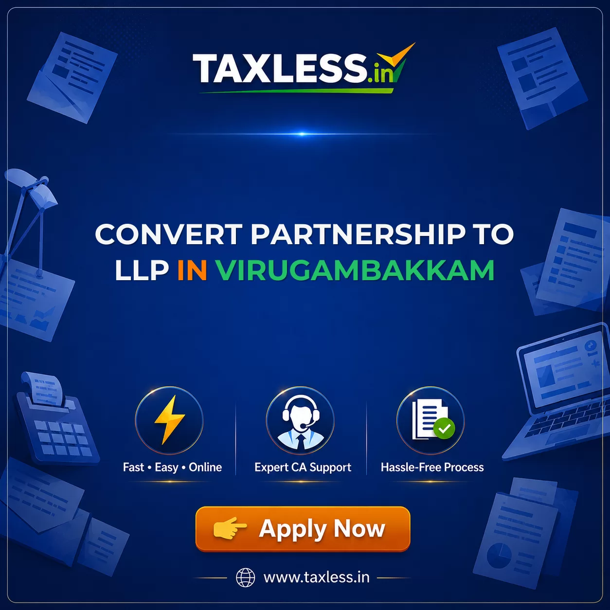 Convert Partnership To LLP in Virugambakkam