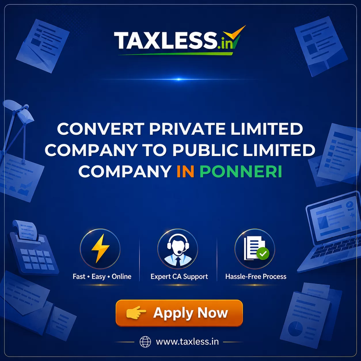 Convert Private Limited Company To Public Limited Company in Ponneri