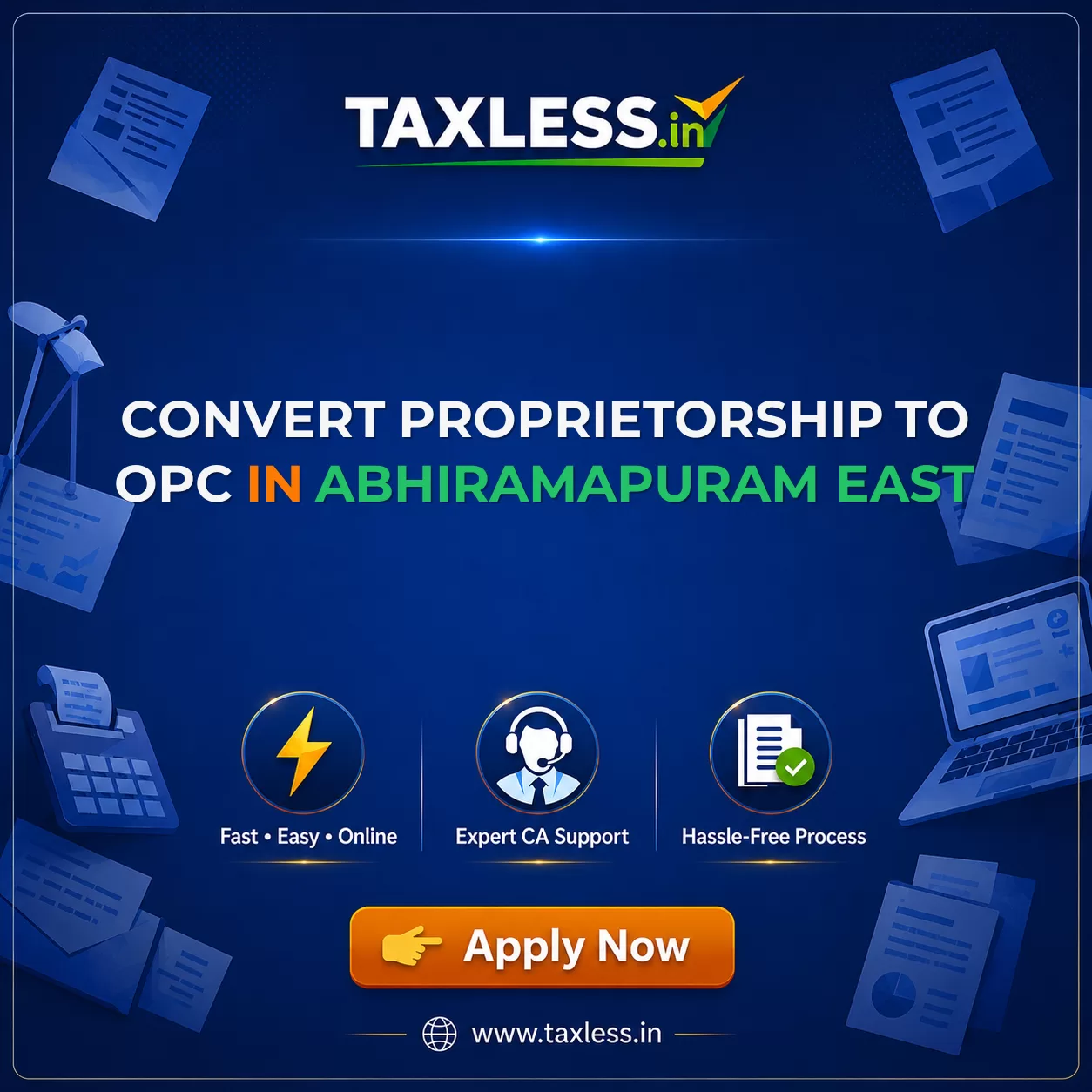 Convert Proprietorship To OPC in Abhiramapuram East