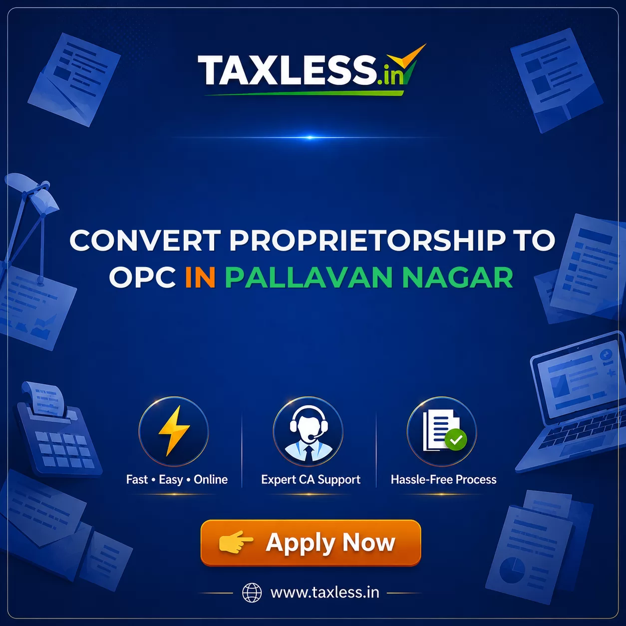 Convert Proprietorship To OPC in Pallavan Nagar