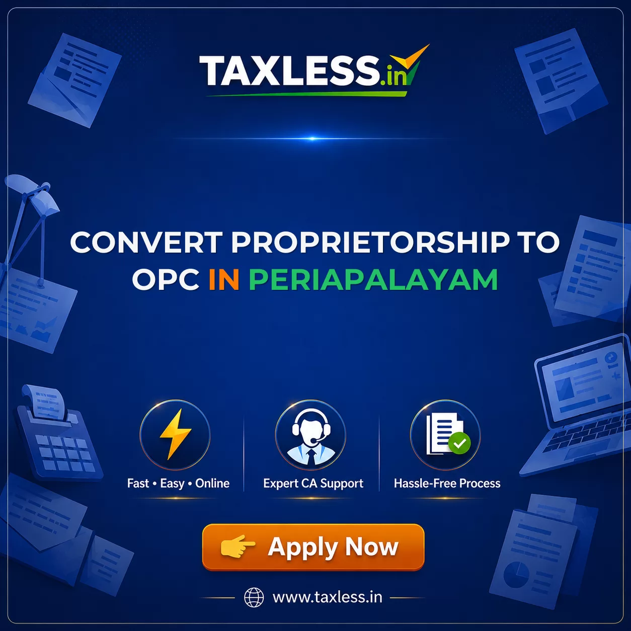Convert Proprietorship To OPC in Periapalayam