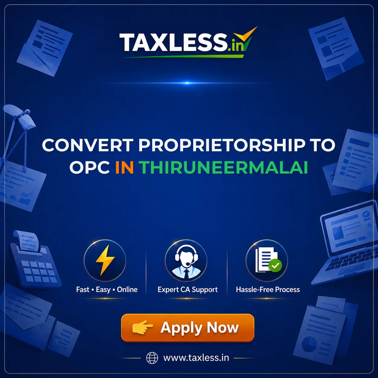Convert Proprietorship To OPC in Thiruneermalai