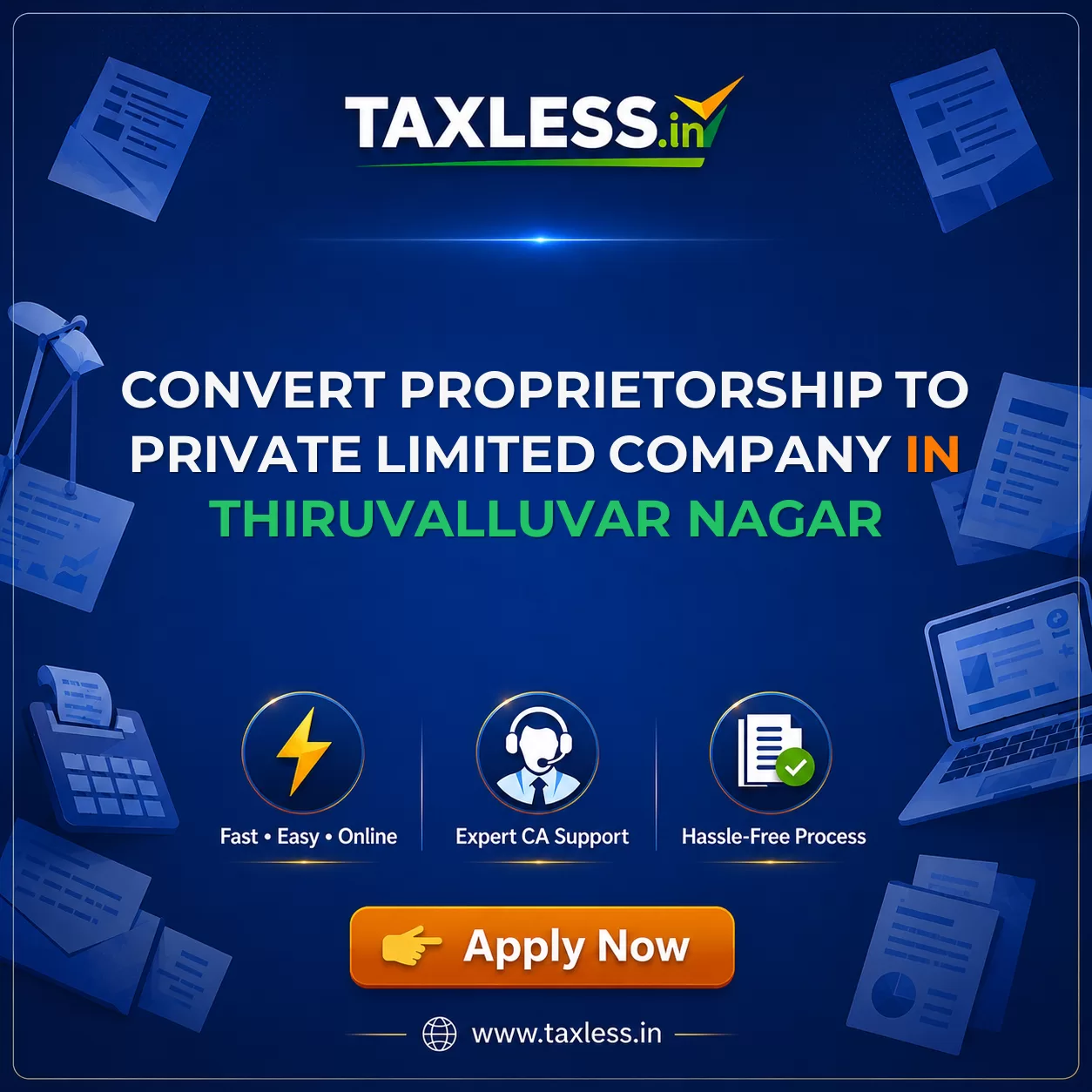Convert Proprietorship To Private Limited Company in Thiruvalluvar Nagar
