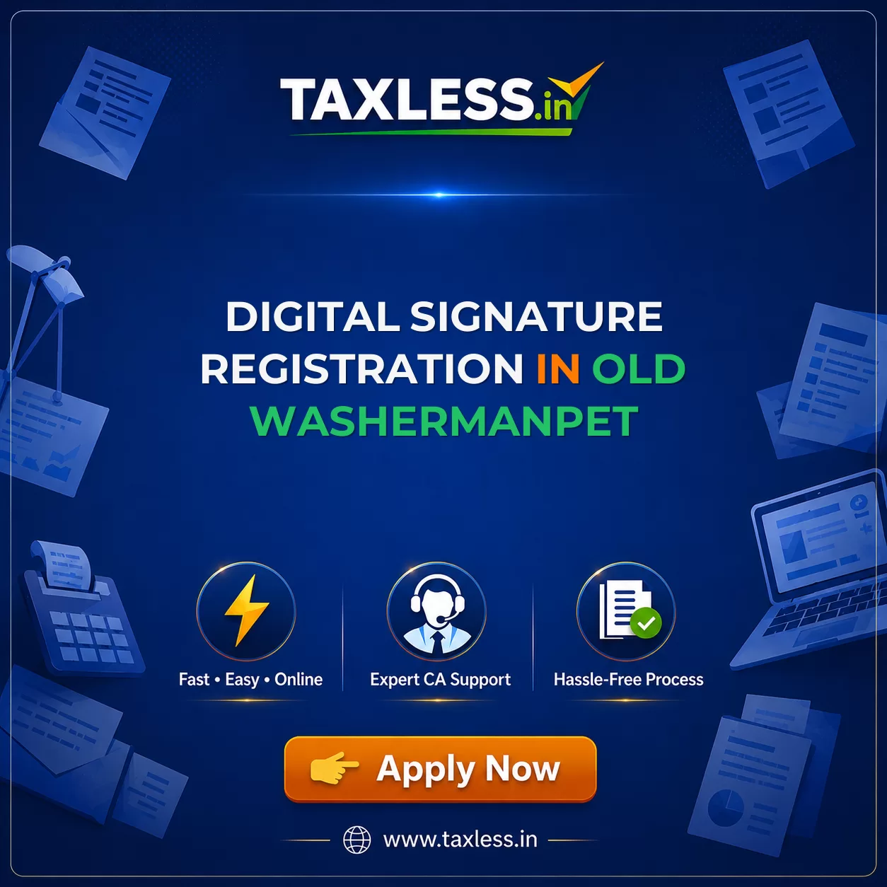 Digital Signature Registration in Old Washermanpet