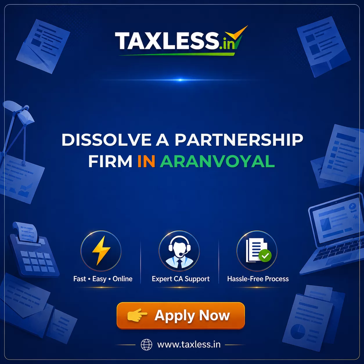 Dissolve A Partnership Firm in Aranvoyal