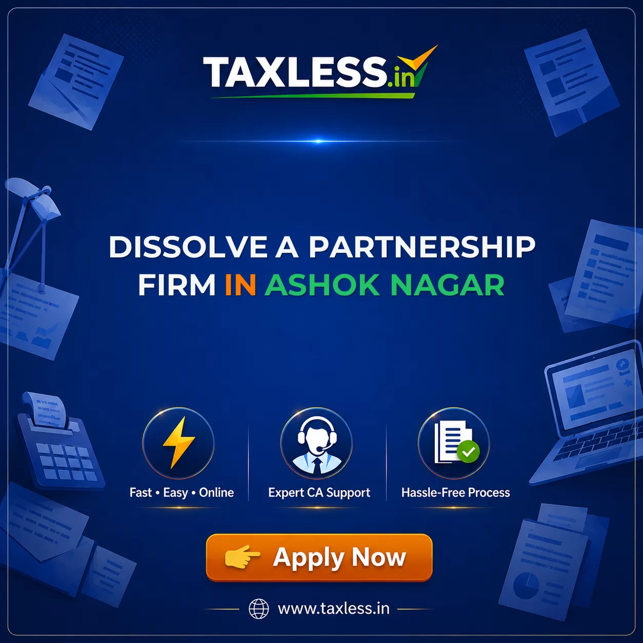 Dissolve A Partnership Firm in Ashok Nagar