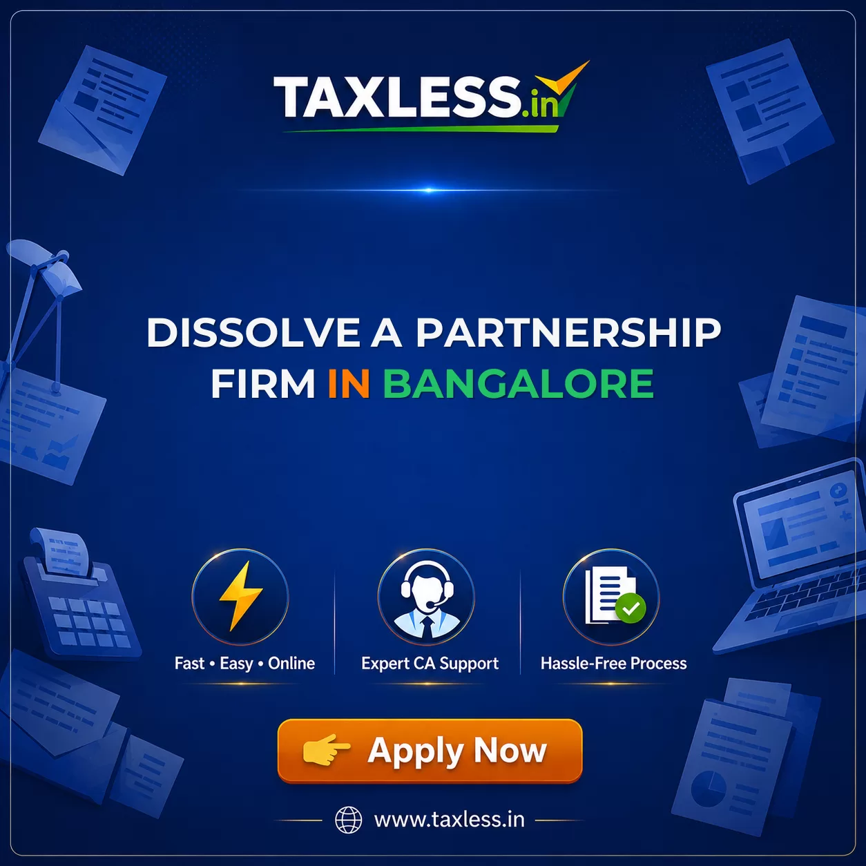 Dissolve A Partnership Firm in Bangalore