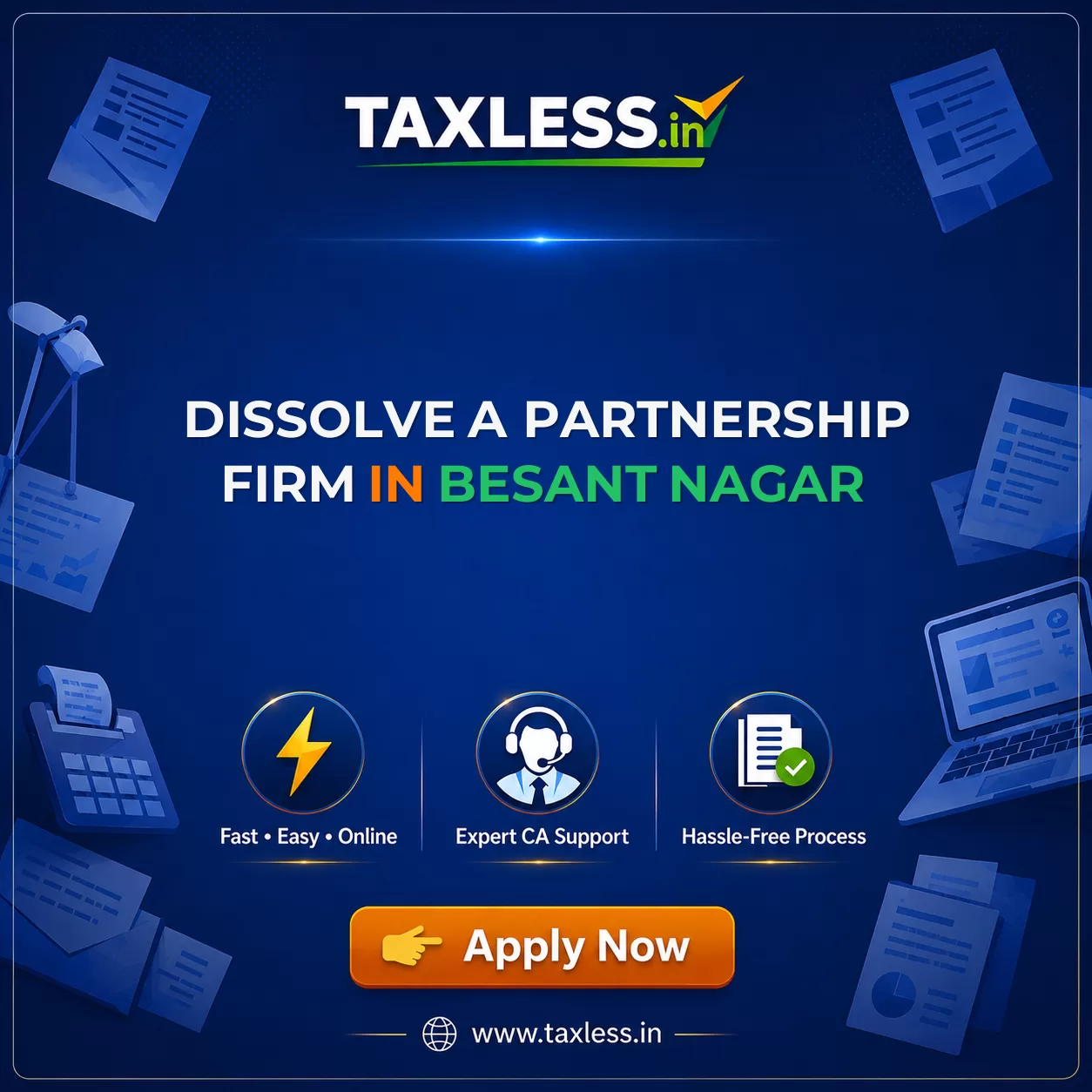 Dissolve A Partnership Firm in Besant Nagar