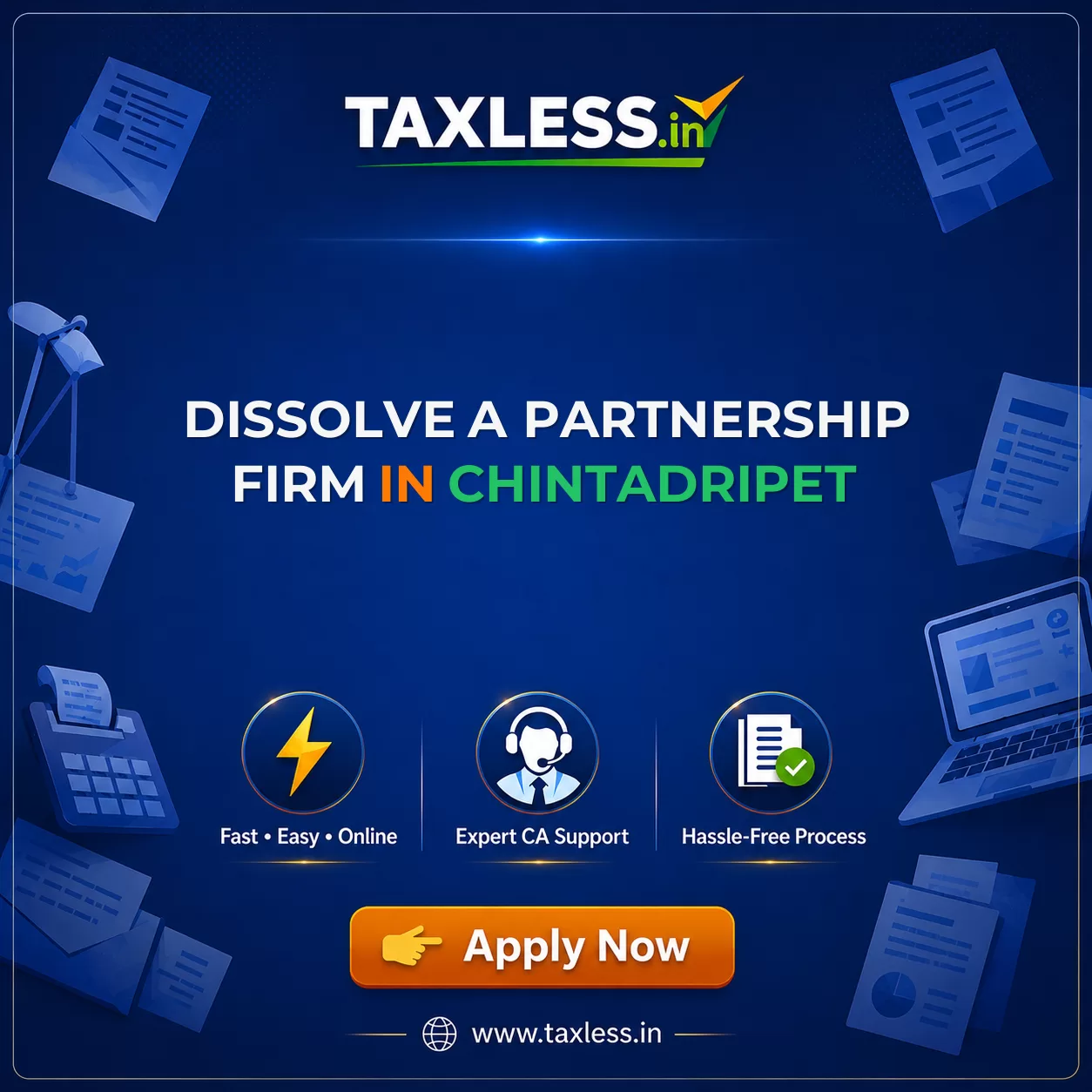 Dissolve A Partnership Firm in Chintadripet