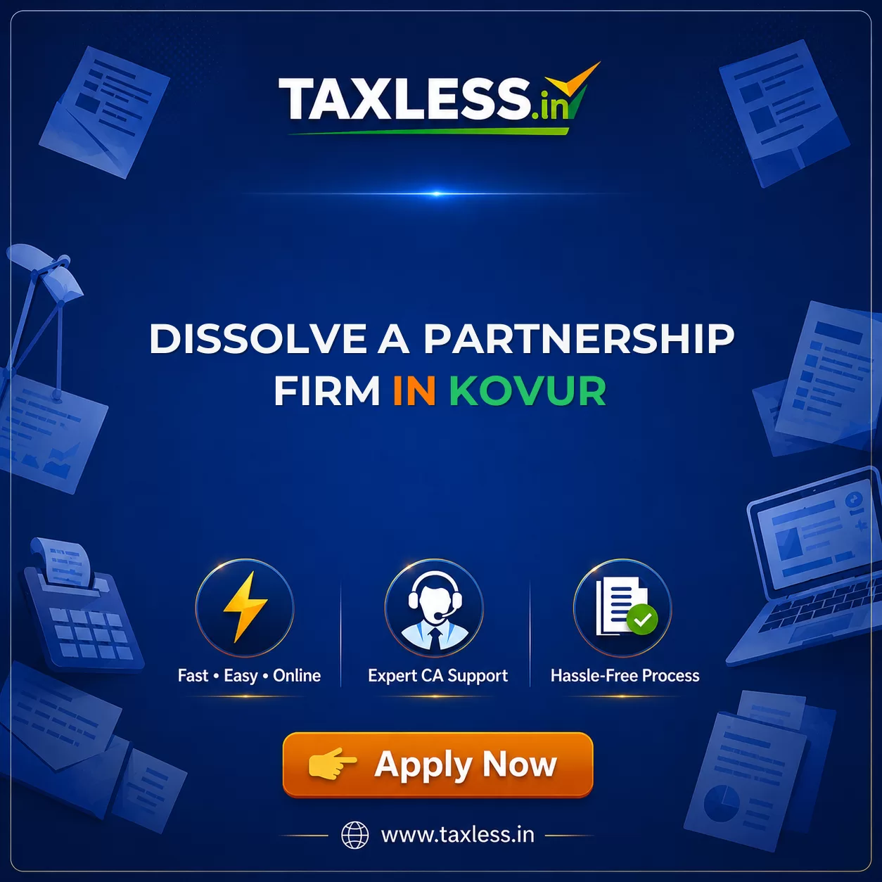 Dissolve A Partnership Firm in Kovur