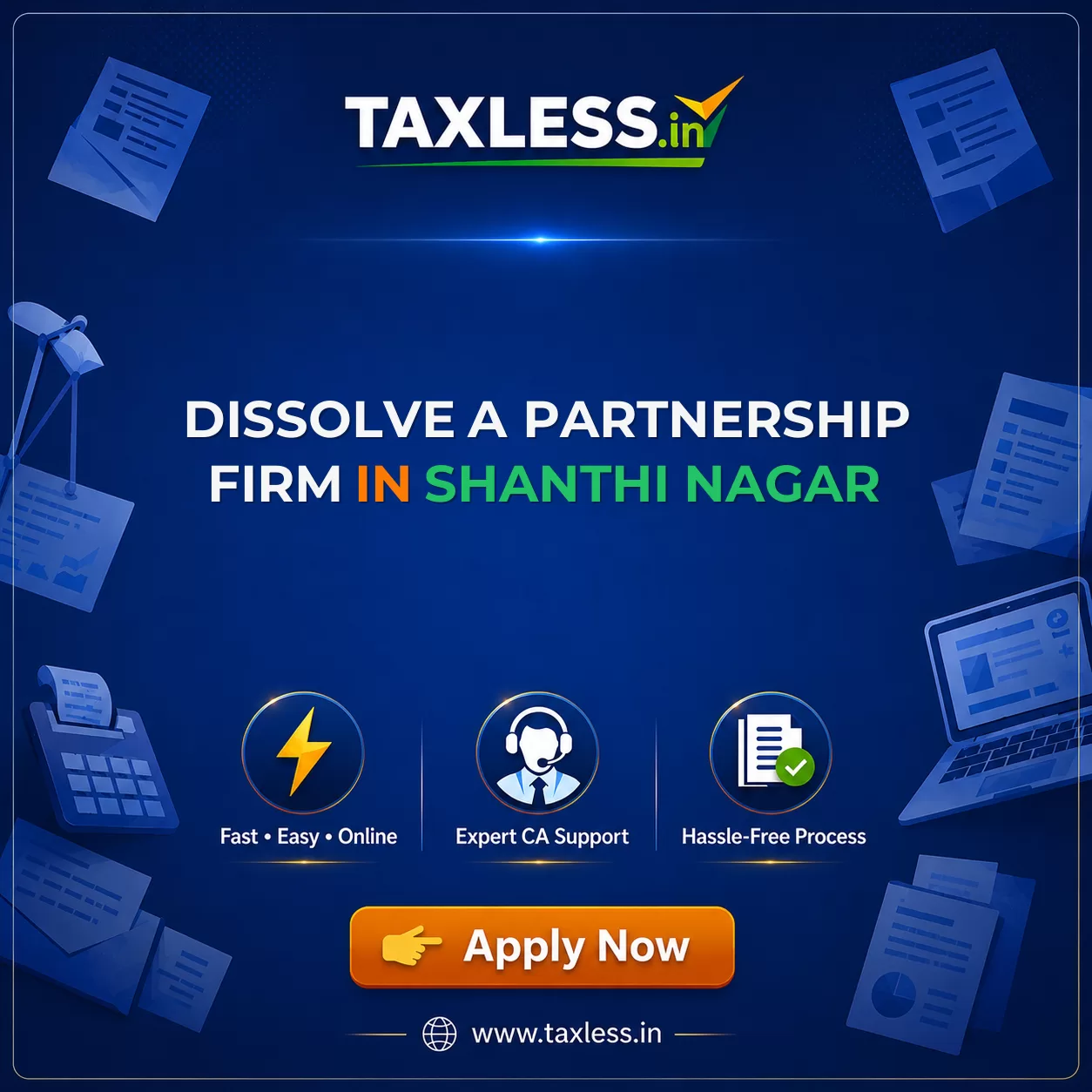 Dissolve A Partnership Firm in Shanthi Nagar