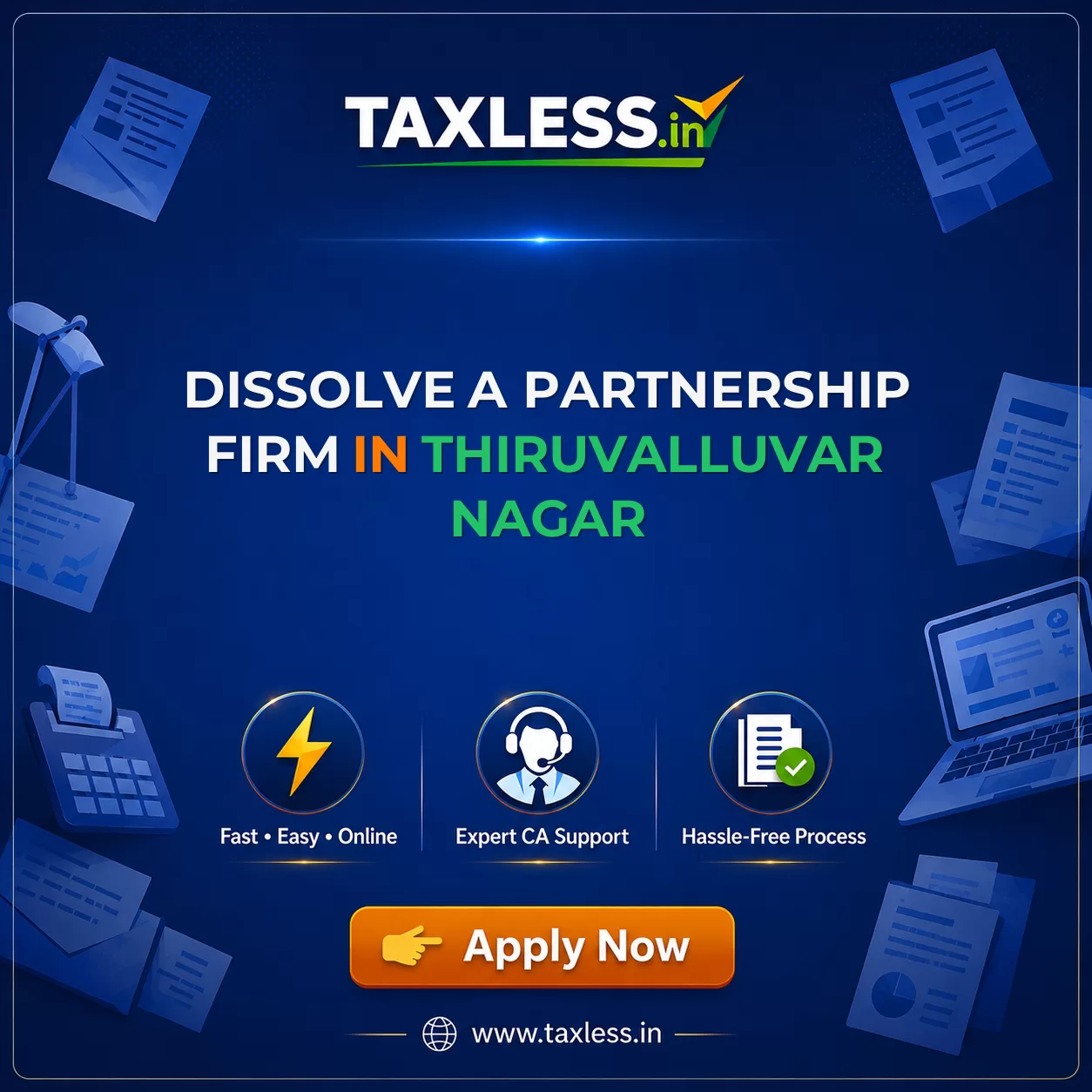 Dissolve A Partnership Firm in Thiruvalluvar Nagar