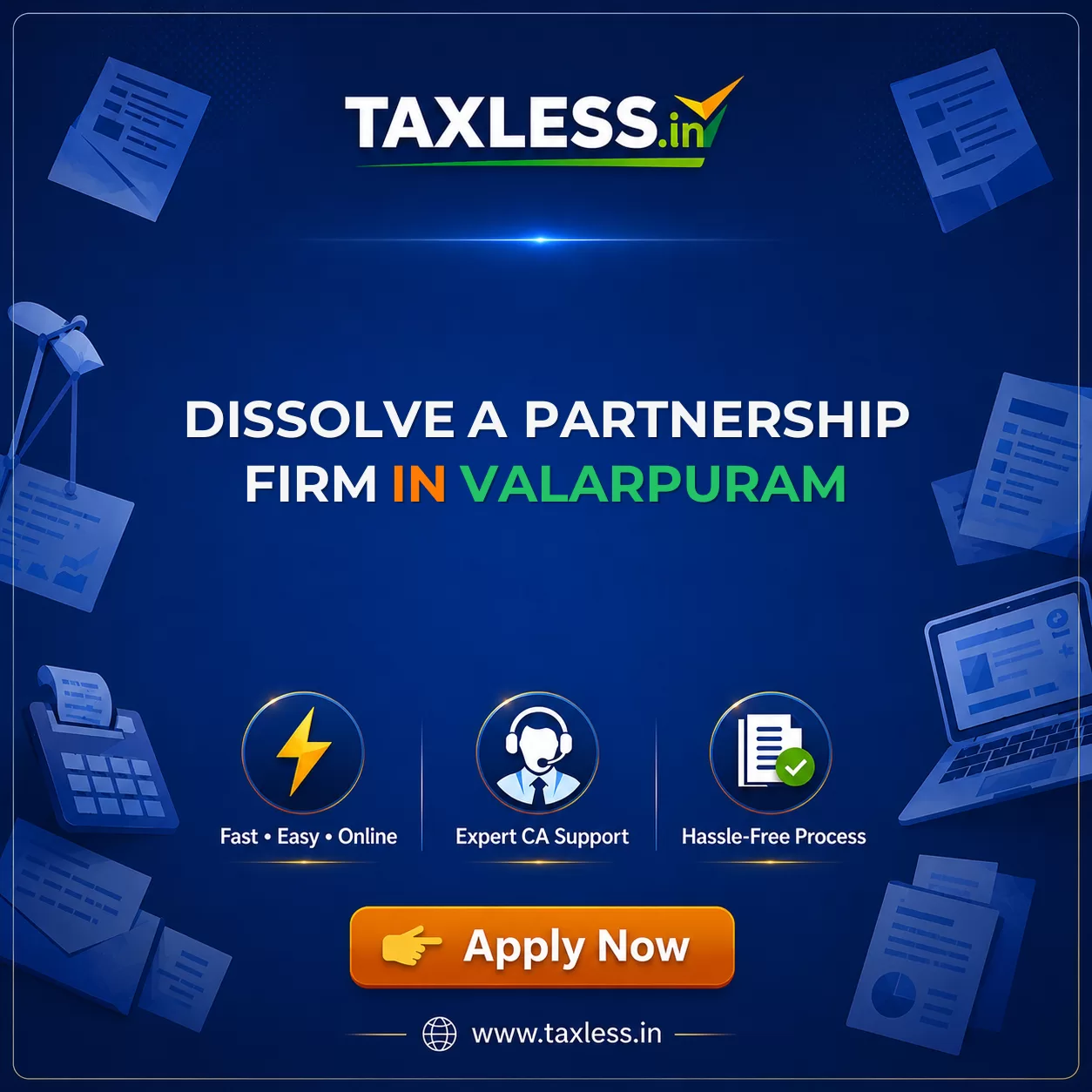 Dissolve A Partnership Firm in Valarpuram